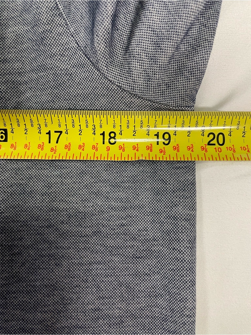 TravisMathew Heather Gray Pima Cotton Blend Golf Polo Shirt Men’s Medium - Picture 6 of 9